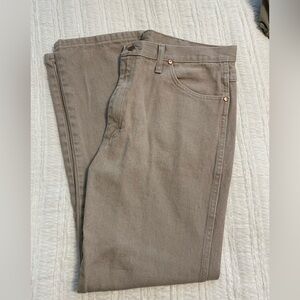 Men's Wrangler khaki  jeans size 36x30